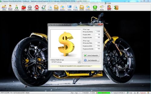 Programa Ordem de Serviço para Oficina Mecânica Moto Vendas Estoque v3.1 - Fpqsystem 645684