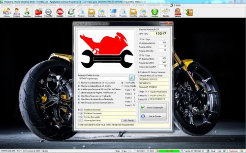 Programa Ordem de Serviço para Oficina Mecânica Moto Vendas Estoque v3.1 - Fpqsystem 645685