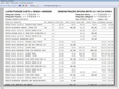 Programa Ordem de Serviço para Oficina Mecânica para Moto com Check List  Vendas  Estoque e Financeiro v5.1 - Fpqsystem 654863