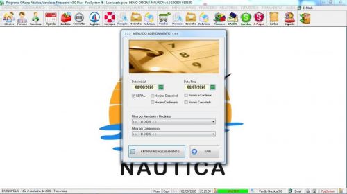 Programa Ordem de Serviço para Oficina Nautica  Financeiro  Agendamento v3.0 Plus - Fpqsystem 577946