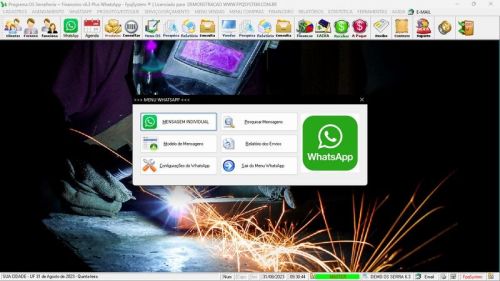 Programa Ordem de Serviço Serralheria  Vendas  Financeiro v6.3 Whatsapp 682444