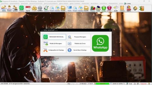 Programa Ordem de Serviço Serralheria  Vendas  Financeiro v7.3 Whatsapp - Fpqsystem 682514