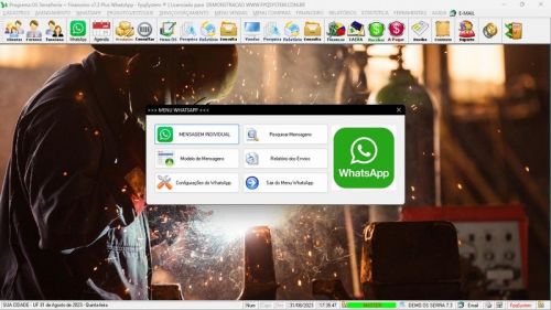 Programa Ordem de Serviço Serralheria  Vendas  Financeiro v7.3 Whatsapp 682514