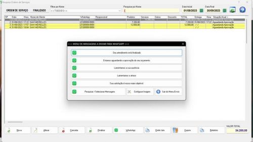 Programa Ordem de Serviço Serralheria  Vendas  Financeiro v7.3 Whatsapp - Fpqsystem 682522