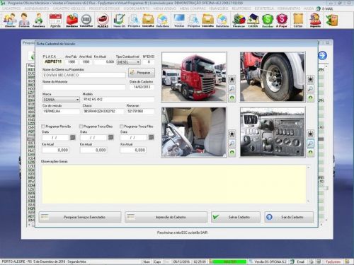Programa Os Oficina Mecânica Caminhão com Check List Vendas Estoque e Financeiro v6.2 Plus  - Fpqsystem 655002