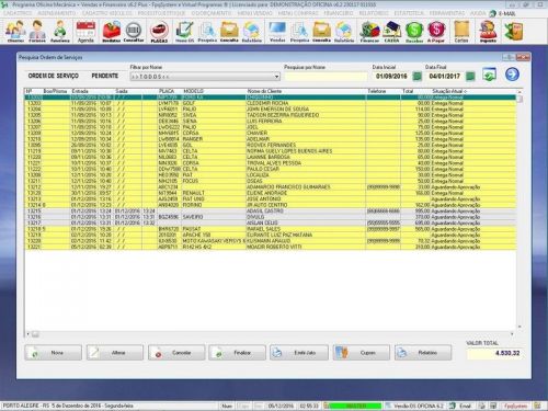 Programa Os Oficina Mecânica Caminhão com Check List Vendas Estoque e Financeiro v6.2 Plus  - Fpqsystem 655006