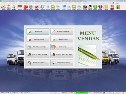 Programa Os Oficina Mecânica Caminhão com Check List Vendas Estoque e Financeiro v6.2 Plus  - Fpqsystem 655008