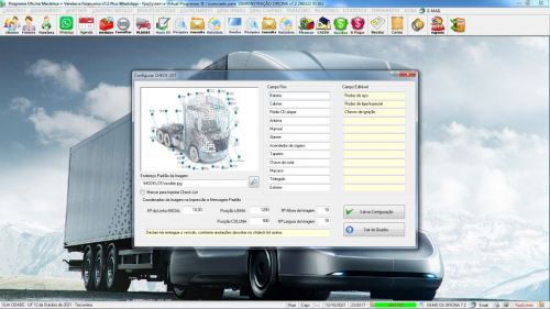 Programa Os Oficina Mecânica Caminhão com Check List Vendas Estoque e Financeiro v7.2 Plus  Whatsapp via Os 610497