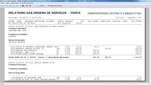 Programa Os Oficina Mecânica Caminhão com Check List Vendas Estoque e Financeiro v7.2 Plus  Whatsapp via Os 610508