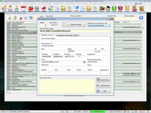 Programa Os Oficina Mecânica com Check List Vendas Estoque e Financeiro v6.0 Plus  - Fpqsystem 654737