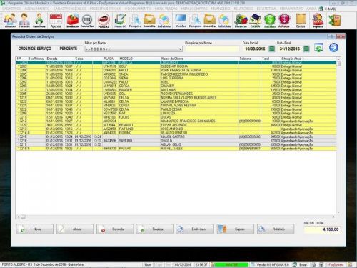 Programa Os Oficina Mecânica com Check List Vendas Estoque e Financeiro v6.0 Plus  - Fpqsystem 654746