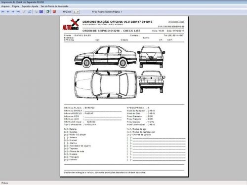 Programa Os Oficina Mecânica com Check List Vendas Estoque e Financeiro v6.0 Plus  - Fpqsystem 654749