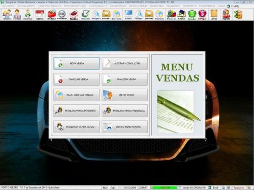 Programa Os Oficina Mecânica com Check List Vendas Estoque e Financeiro v6.0 Plus  - Fpqsystem 654751