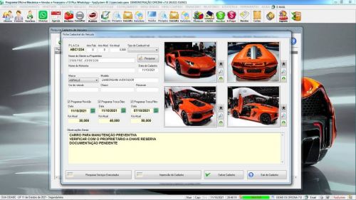 Programa Os Oficina Mecânica com Check List Vendas Estoque e Financeiro v7.0 Plus Whatsapp via Os - Fpqsystem 610455