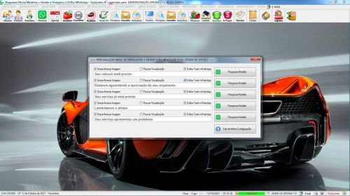 Programa Os Oficina Mecânica com Check List Vendas Estoque e Financeiro v7.0 Plus Whatsapp via Os - Fpqsystem 610461