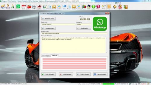 Programa Os Oficina Mecânica com Check List Vendas Estoque e Financeiro v7.0 Plus Whatsapp via Os - Fpqsystem 610466
