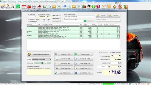 Programa Os Oficina Mecânica com Check List Vendas Estoque e Financeiro v7.0 Plus Whatsapp via Os - Fpqsystem 610468