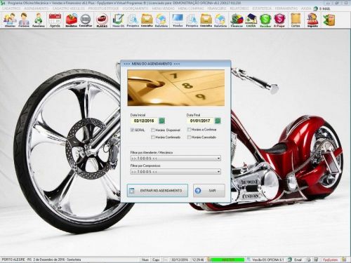 Programa Os Oficina Mecânica Moto com Check List Vendas Estoque e Financeiro v6.1 Plus - Fpqsystem 654875