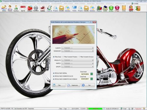 Programa Os Oficina Mecânica Moto com Check List Vendas Estoque e Financeiro v6.1 Plus Whatsapp - Fpqsystem 610397
