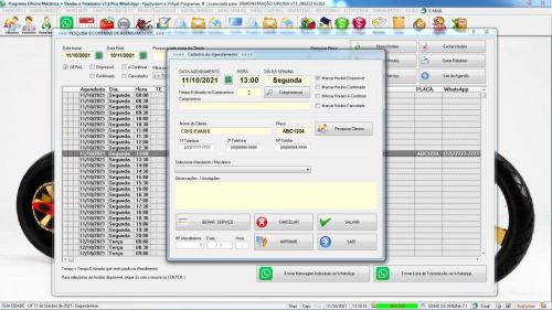 Programa Os Oficina Mecânica Moto com Check List Vendas Estoque e Financeiro v7.1 Plus  Whatsapp via Os 610413