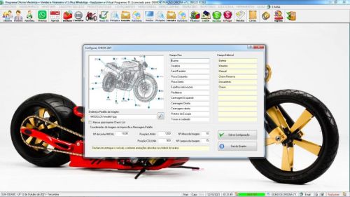 Programa Os Oficina Mecânica Moto com Check List Vendas Estoque e Financeiro v7.1 Plus Whatsapp via Os - Fpqsystem 610417