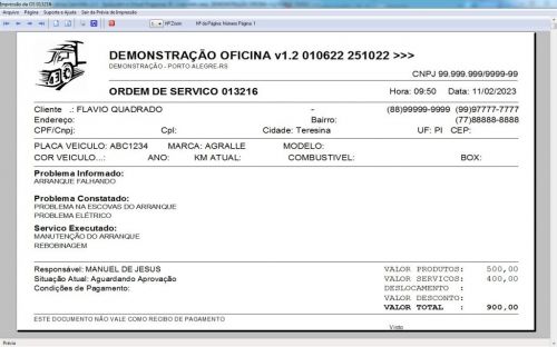 Programa Os Oficina Mecânica para Caminhão v1.2 - Fpqsystem 652904