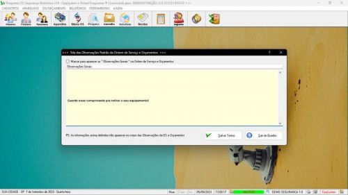 Programa Os Segurança Eletrônica v1.0 - Fpqsystem 681513