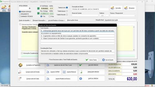 Programa Os Segurança Eletrônica  Vendas  Estoque e Financeiro v4.0 681691