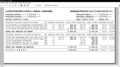 Programa Os Segurança Eletrônica  Vendas  Estoque e Financeiro v4.0 681697