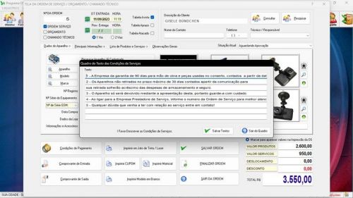 Programa Os Segurança Eletrônica  Vendas  Estoque e Financeiro v5.0 Plus 681778