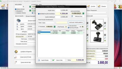 Programa Os Segurança Eletrônica  Vendas  Estoque e Financeiro v5.0 Plus 681779