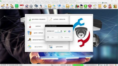 Programa Os Segurança Eletrônica  Vendas  Estoque e Financeiro v6.0 Plus  Whatsapp 681837