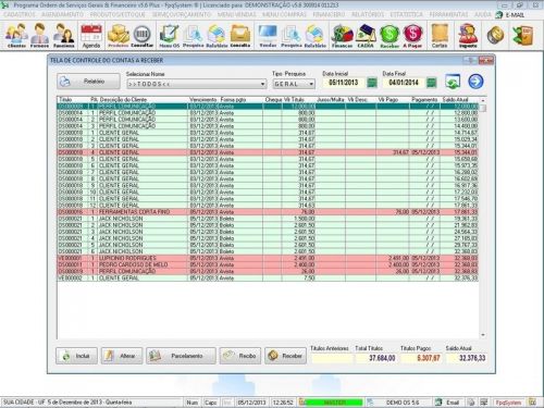 Programa Os Serviços de Jardinagem com Vendas Financeiro e Estatística v5.6 Plus - Fpqsystem 657162