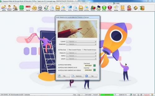 Programa Os Serviços de Limpeza e Higienização   com Vendas Financeiro e Estatísticas v7.6 Plus - Fpqsystem 657305