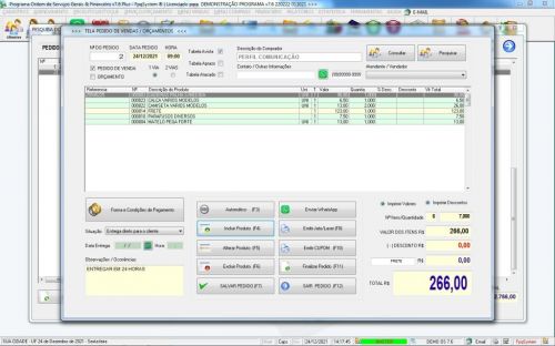 Programa Os Serviços Gerais com Vendas Financeiro e Estatistica v7.6 Plus  Whatsapp 600821