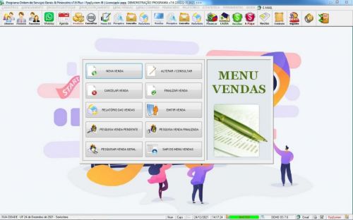 Programa Os Serviços Gerais com Vendas Financeiro e Estatistica v7.6 Plus  Whatsapp 600826