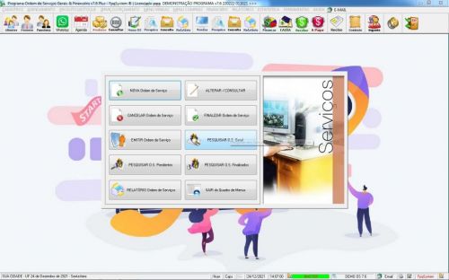Programa Os Serviços Gerais com Vendas Financeiro e Estatistica v7.6 Plus  Whatsapp 600834