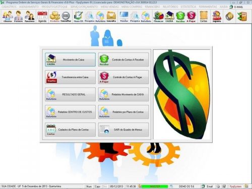 Programa Os Serviços Gerais com Vendas Financeiro e Estatísticas v5.6 Plus - Fpqsystem 664756