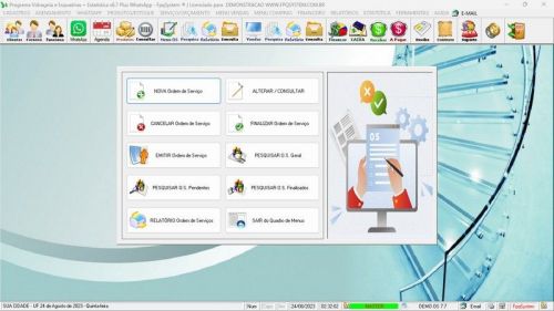 Programa Os Vidraçaria e Esquadria  Vendas  Financeiro v7.7 Plus Whatsapp - Fpqsystem 682740