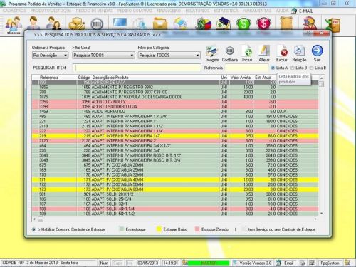 Programa para Auto Peças com Acessórios  Controle de Estoque Pedido de Vendas e Financeiro v3.0 Plus - Fpqsystem 655981