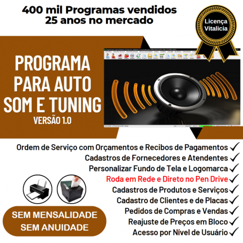 Programa para Autosom e Tunning com Serviços v1.0 - Fpqsystem 718749