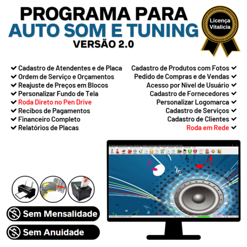 Programa para Autosom e Tunning  Vendas e Financeiro v2.0 - Fpqsystem 718748