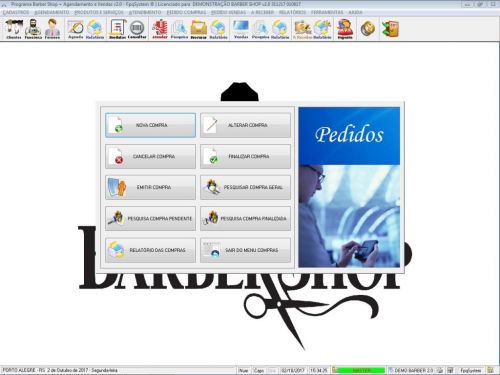 Programa para Barbearia Barbershop  Agendamento  Vendas v2.0  - Fpqsystem 408972