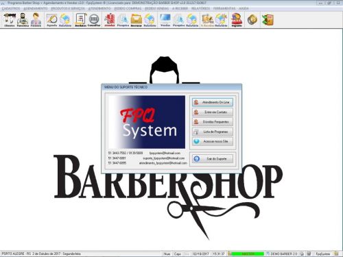 Programa para Barbearia Barbershop  Agendamento Vendas v2.0 - Fpqsystem 408973