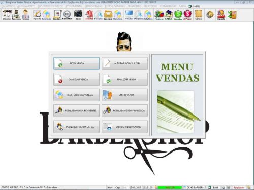 Programa Para Barbearia Barbershop Vendas e Financeiro v4.0 plus - Fpqsystem 409034