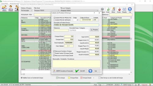 Programa para Bijuterias e Acessórios com Controle de Estoque Pedido de Vendas v1.0 - Fpqsystem 653196