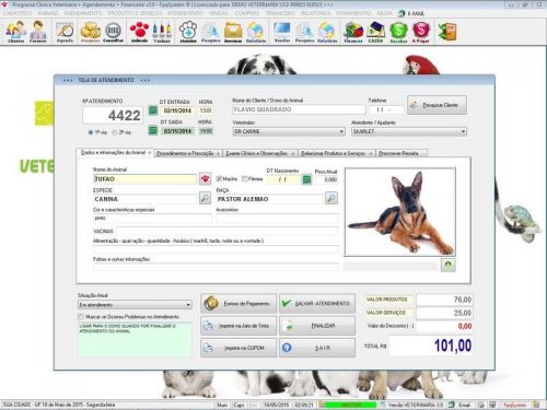 Programa para Clinica Veterinária com Agendamento Vendas e Financeiro v3.0 - Fpqsystem 657571