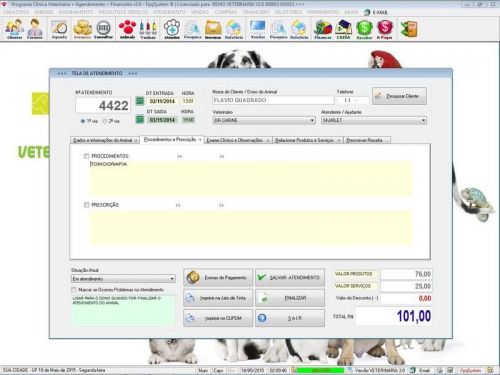 Programa para Clinica Veterinária com Agendamento Vendas e Financeiro v3.0 - Fpqsystem 657572