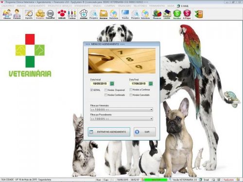 Programa para Clinica Veterinária com Agendamento Vendas e Financeiro v3.0 - Fpqsystem 657584