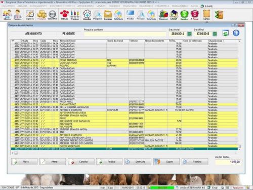 Programa para Clinica Veterinária com Agendamento Vendas e Financeiro v4.0 Plus - Fpqsystem 657592